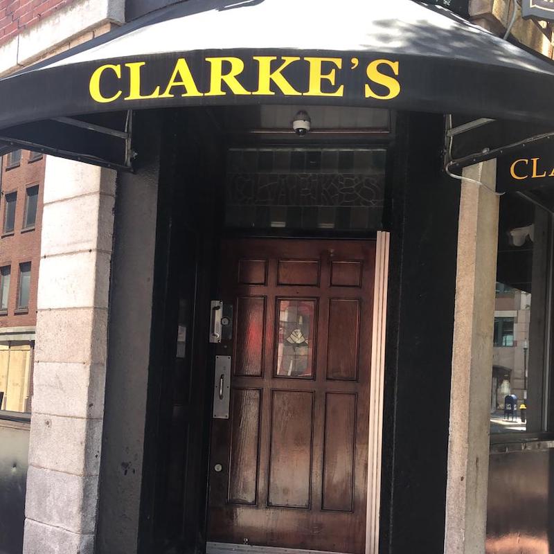 photo of clarkes entrance